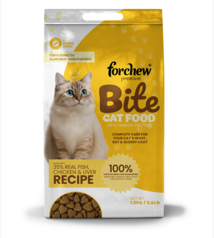 Forchew Premium Bit Cat Food (Animal Protein)